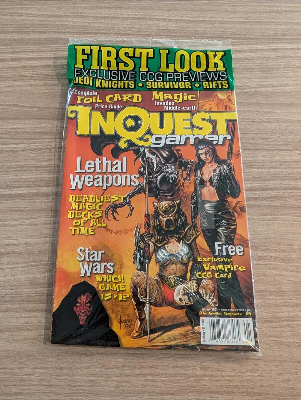 InQuest Gamer Magazine - Lethal Weapons Issue with Exclusive Vampire CCG Card